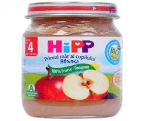 Плодово пюре HIPP 125гр - ябълка