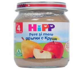 Плодово пюре HIPP 190гр - круши и ябълка 