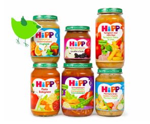 Месно пюре HIPP ориз, зеленчуци и пилешко-125гр