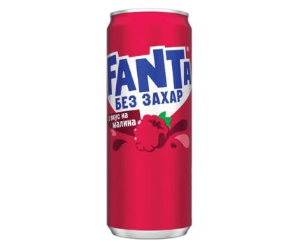 Fanta Малина Кен без Добавена Захар 330 мл