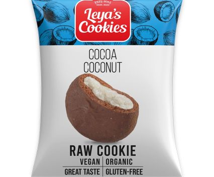 Био Суров Десерт Leya's Cookies с Какао и Кокос Веган Без Глутен 25 г