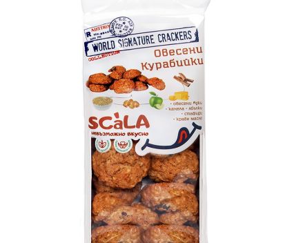 Овесени Сладки с Ябълки и Стафиди Scala 100 г