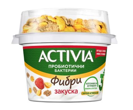 Активиа Закуска Ягоди, Зърнен Микс и Фибри 163 г