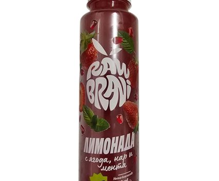 Лимонада Raw Brani  Ягода,Нар и Мента 330 мл