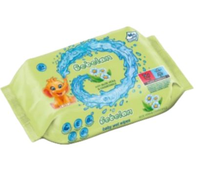 Бебешки влажни кърпички Bebelan алое вера и лайка 80 бр