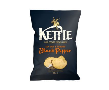 Kettle Чипс с Черен Пипер и Морска Сол 130 г