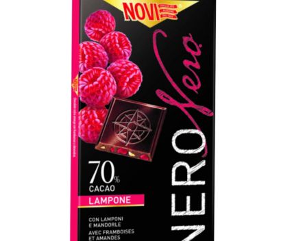 Черен Шоколад Novi Nero с Малини и Бадеми 75 г