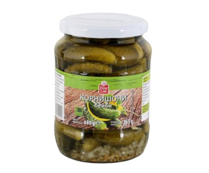 Бейби Кисели Краставички Fine Life 680 г