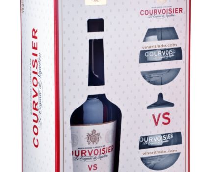 Коняк Courvoisier V.S. 700 мл + 2 Чаши 