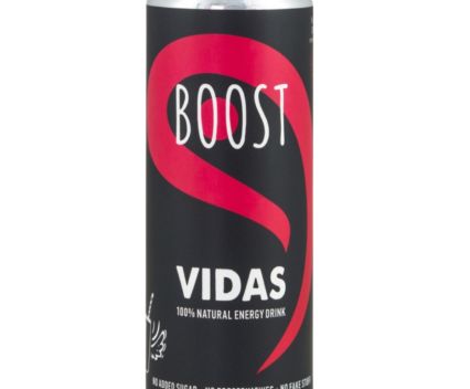 Енергийна Напитка Vidas Boost Без Добавена Захар кен 250 мл 