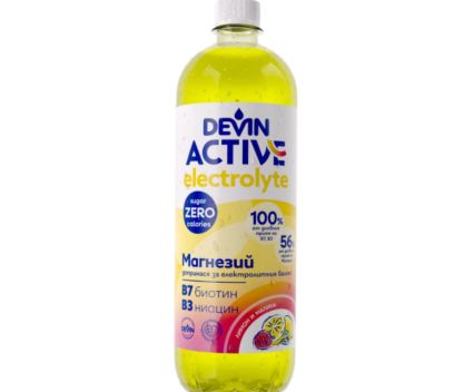Напитка Devin Active с Електоролити Вкус Лимон и Малина 750 мл
