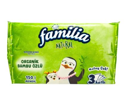 Сухи Кърпи за Ръце и Лице Familia 3 пл. 150 бр