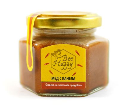Мед с цейлонска канела Bee Happy 125 г