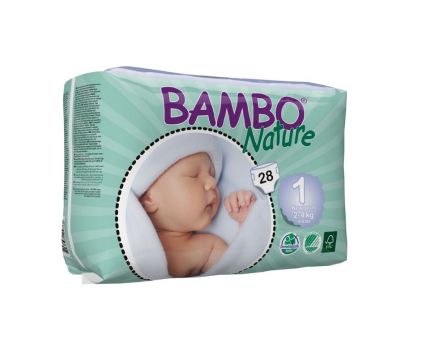 Био Бебешки Пелени Bambo Nature Newborn 1 (2-4 кг) 22 бр