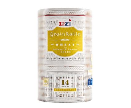 Зърнена питка от пшеница със слънчогледови и тиквени семки Izzi Grain Rolls 125гр S