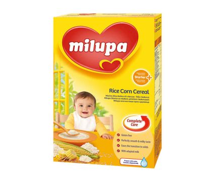 Млечна каша с ориз и царевица Milupa 250гр 4+