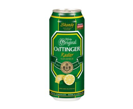 Бира Oettinger Radler 2.5% кен 500мл