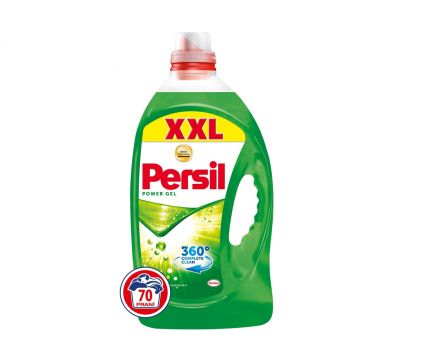 Течен перилен препарат Persil Power gel универсален 70 пр. 3.5 л