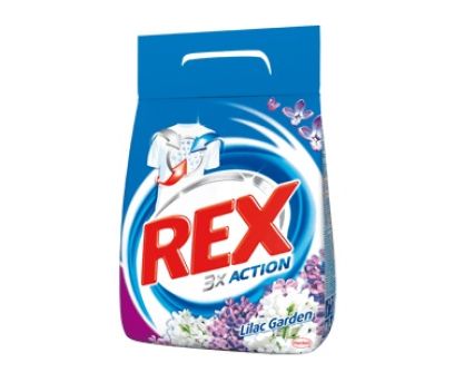 Прах за пране REX 3x Action Lilac Garden 2кг
