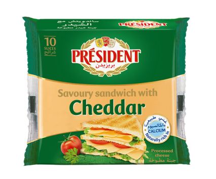 Сирене за Сандвичи с Чедър President 120 г