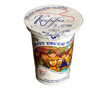 Фермерско краве кисело мляко Кеффа 3.6% 370гр