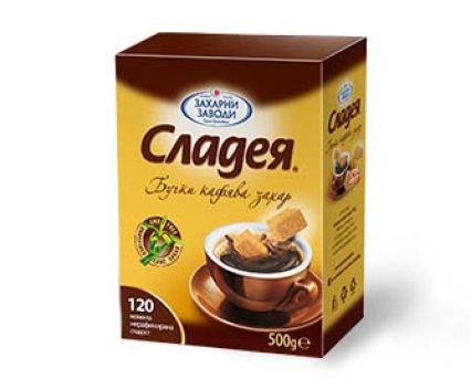 Кафява Захар на Бучки Сладея 500 г