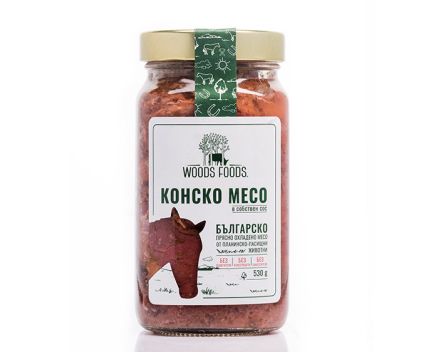 Конско месо в собствен сос Woods Foods 530 г