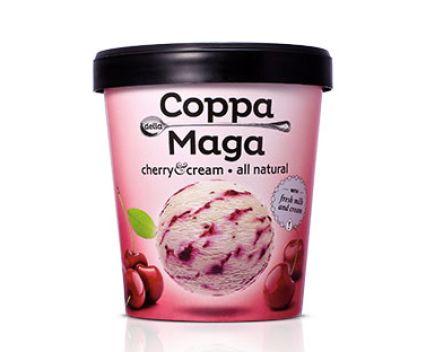Сладолед Coppa della Maga Вишна и Сметана 500мл