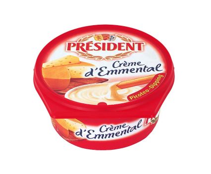 Крем за мазане с ементал President Creme d'Emmental 125гр
