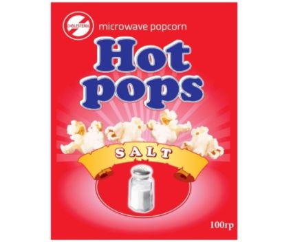 Пуканки Hot Pops със сол 100 г