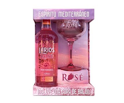 Средиземноморски джин Larios Rose + Копа чаша 0.7л