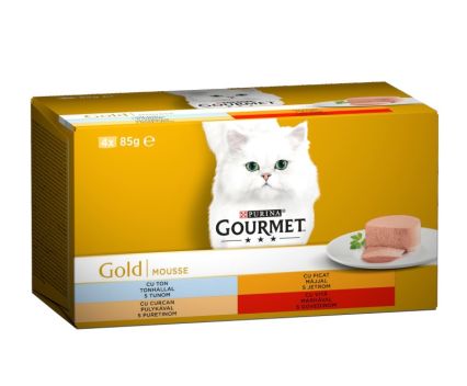 Котешка храна Gourmet Gold пастет асорти 4 х 85 г