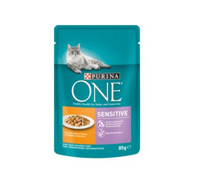 Котешка храна Purina ONE Sensitive 85 г