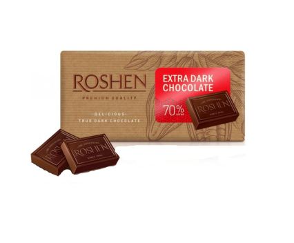 Шоколад Roshen екстра дарк 70% 90гр
