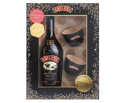 Ликьор Baileys Original 0.7л + 2 керамични чаши