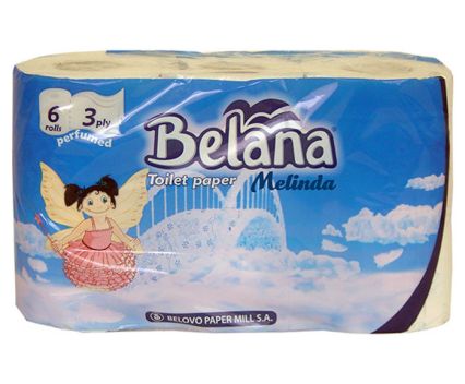 Тоалетна хартия Belana Maldiva/Melinda 3пл 6бр