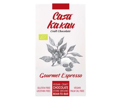 Занаятчийски Български Шоколад с Гурме Кафе Casa Kakau Gourmet Espresso 70 г