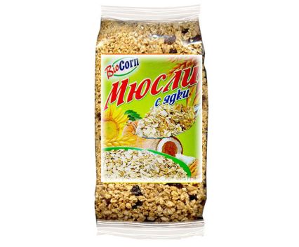 Мюсли с ядки Bioset 450 г
