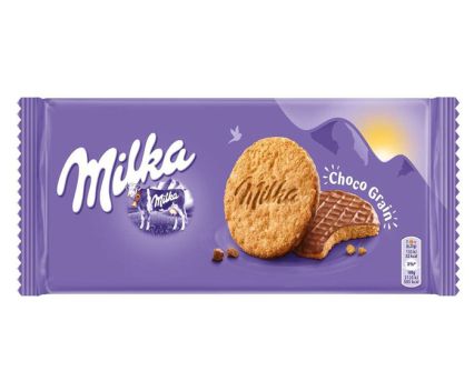 Пълнозърнести бисквити Milka Choco Grain 126 г