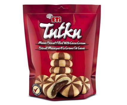 Бисквити Eti Tutku с какаов пълнеж 126 г