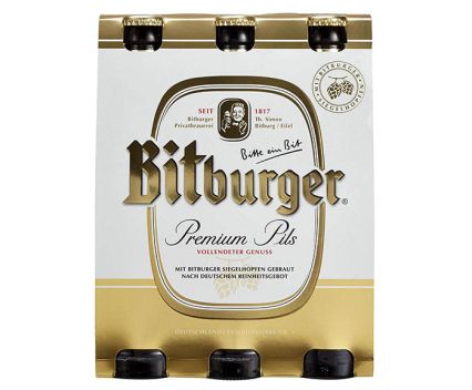 Бира Bitburger Premium 6 бр х 330 мл