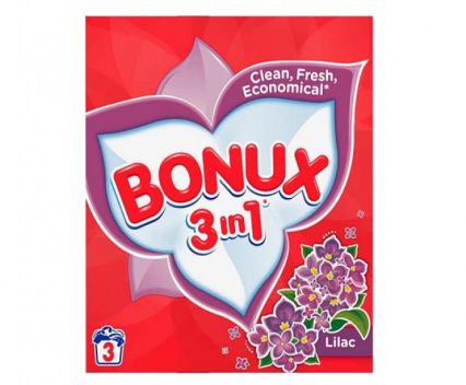 Прах за пране Bonux 3in1 Lilac 3 пр. 300 г