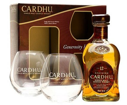 Уиски Cardhu 12 YO 700 мл + 2 Чаши