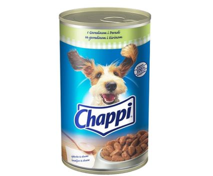 Кучешка храна с говеждо и птиче Chappi 1.2кг