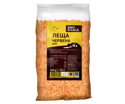 Био Червена Леща Био Класа 500 г