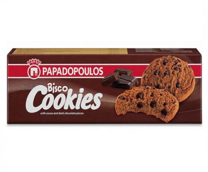 Бисквити Cookies с какао с парченца шоколад 180 г