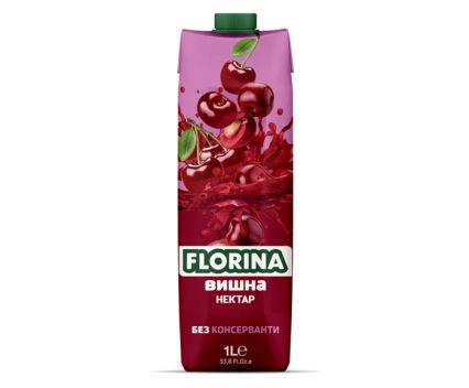 Плодова Напитка Вишна 26% Florina 1 л