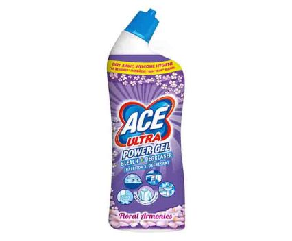 Гел за дълбоко почистване на петна и повърхности Ace Ultra Flowers 750 мл