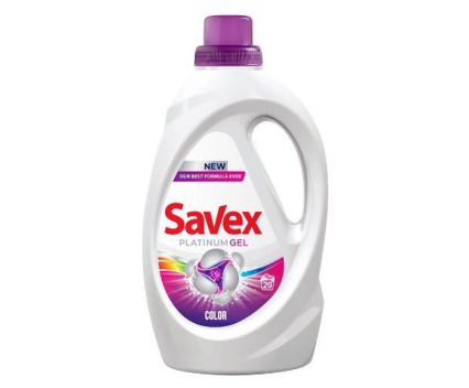 Гел за Пране Savex Platinum Color 18 пр. 990 мл