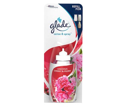 Пълнител за ароматизатор спрей Glade Sense & Spray Череша и божур 18 мл